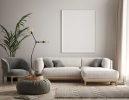 Mockup,Poster,Frame,On,The,Wall,Of,Living,Room.,Luxurious